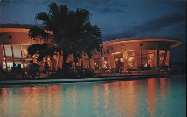 El Rancho Hotel - Exterior View by Night Port-au-Prince Haiti