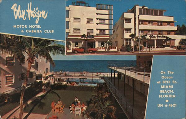 Blue Horizon Motor Hotel - Cabana Club Miami Beach Florida