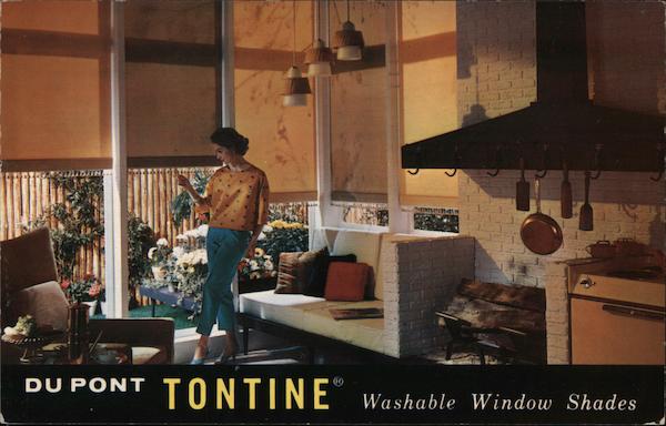 Du Pont Tontine Washable Window Shades Advertising