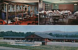 The Lodge, Motor Hotel and Dining Room Postcard