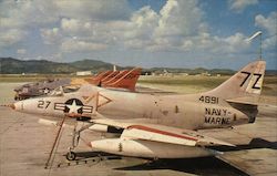 Flightline at US Naval Station Postcard