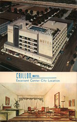 Crillon Motel, Excellent Center City Location Postcard