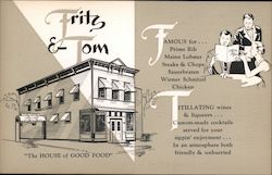 Fritz & Tom's "The House of Good Food" Postcard