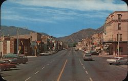 Main Street and Business District Postcard