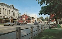 Street Scene Lee, MA Postcard Postcard Postcard