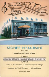 Stone's Restaurant Marshalltown, IA Postcard Postcard Postcard