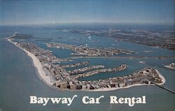 Bayway Car Rental Postcard