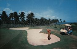 "Famous Eagle the Tenth" Hole at Dorado Hilton Championship Golf Course Puerto Rico Postcard Postcard Postcard