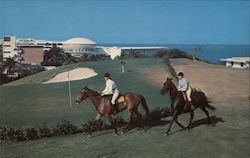 Horse Riding and Gold at World Famous El Conquistador Hotel Las Croabas, PR Puerto Rico Postcard Postcard Postcard