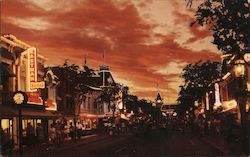 Disneyland at Night Postcard