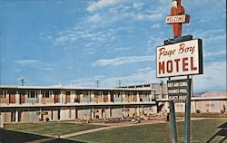 Page Boy Motel Arizona Postcard Postcard Postcard