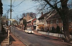 Mechanic Street, Bucks County Postcard