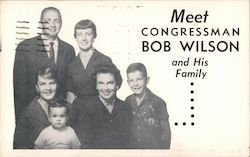 Congressman Bob Wilson and Family, District 41 Postcard