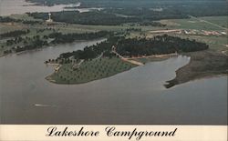 Lakeshore Campground Postcard