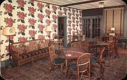 Card Room, Monomonock Inn Postcard