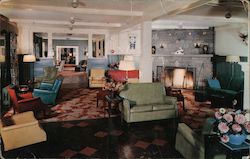 Lobby and Lounges, Onawa Lodge Postcard