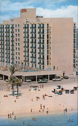 Howard Johnson's Motor Lodge, The Only Oceanfront in the Hollywood - Miami Beach Area Postcard