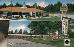 Charlton Motel Folkston, GA Postcard Postcard Postcard