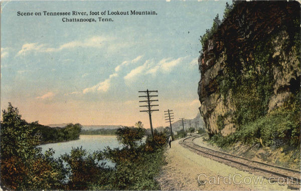 Scene on Tennessee River, Lookout Mountain Chattanooga