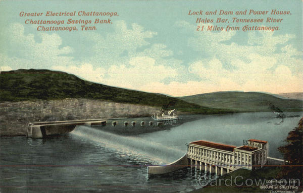Lock and Dam and Power House Chattanooga Tennessee