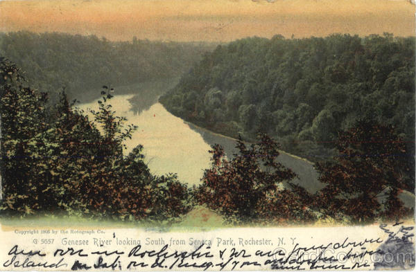 Genesee River looking South from Seneca Park Rochester New York
