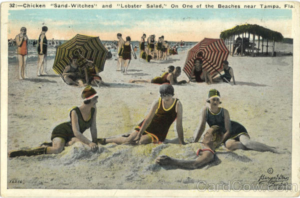 Bathing Beauties, Chicken Sand-Witches and Lobster Salad Tampa Florida