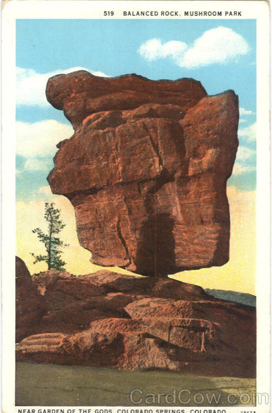 Balanced Rock Mushroom Park Colorado Balanced Rock Mushroom Park Colorado