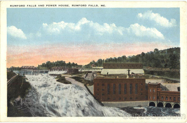 Rumford Falls And Power House Maine