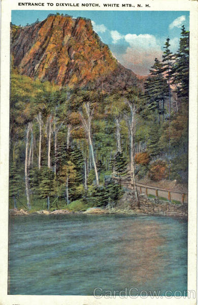 Entrance to Dixville Notch White Mountains New Hampshire