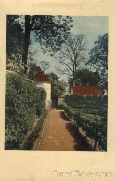 View in The Kitchen Garden, Mount Vernon Virginia