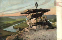 Umbrella Rock, Lookout Mountain Postcard