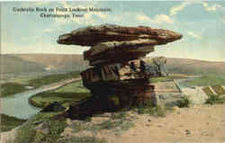 Umbrella Rock on Point Lookout Mountain, Lookout Mountain Chattanooga, TN Postcard Postcard