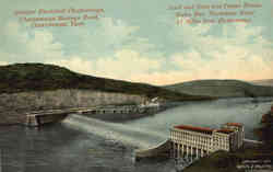 Lock and Dam and Power House Chattanooga, TN Postcard Postcard