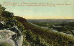 The Three States, Point Lookout on Lookout Mountain Chattanooga, TN Postcard Postcard