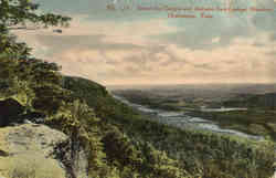 Sunset over Georgia and Alabama, Lookout Mountain Postcard