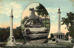 Group of Military Monuments Iowa, Lookout mountain and Chickamauga Park Postcard