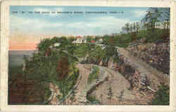 The "W" on the Road to Walden's Ridge Chattanooga, TN Postcard Postcard