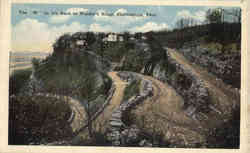 The "W" on the Road to Walden's Ridge Postcard