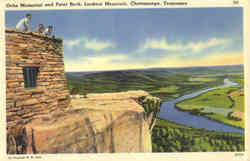 Ochs Memorial and Point Rock, Lookout Mountain Chattanooga, TN Postcard Postcard