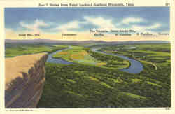 See 7 States from Point Lookout, Lookout Mountain Postcard