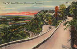 The W Signal Mountain Postcard