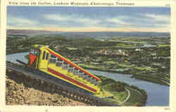 View from the Incline, Lookout Mountain Chattanooga, TN Postcard Postcard