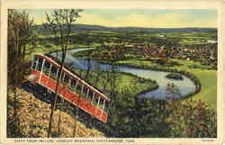 Vista From Incline, Lookout Mountain Chattanooga, TN Postcard Postcard
