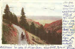 Grand View on the High Drive Colorado Springs, CO Postcard Postcard