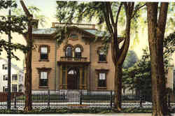 Now and Then Club House, Washington Square Postcard