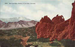 Seal and Bear Garden of the Gods Colorado Postcard Postcard