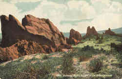 Gateway Rocks Garden of the Gods Colorado Postcard Postcard