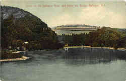 Scene on the Delaware River, Just above the Bridge Belvidere, NJ Postcard Postcard