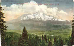 Mt. Shasta from Shasta Springs Postcard