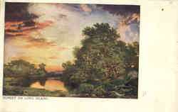 Sunset On Long Island Postcard